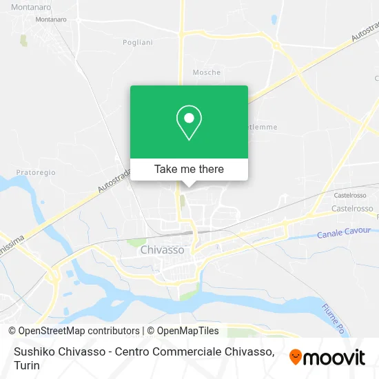 Sushiko Chivasso - Centro Commerciale Chivasso map