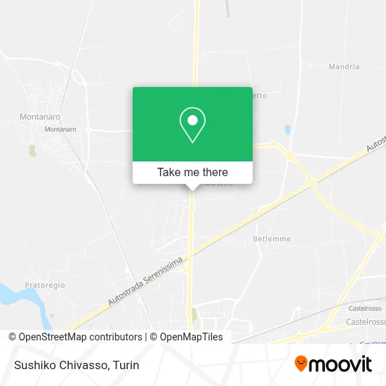 Sushiko Chivasso map