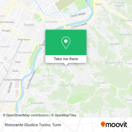 Ristorante Giudice Torino map