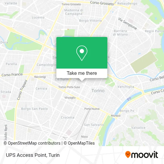UPS Access Point map