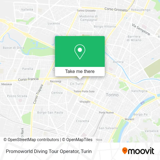 Promoworld Diving Tour Operator map