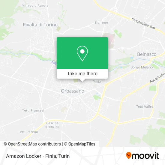 Amazon Locker - Finia map