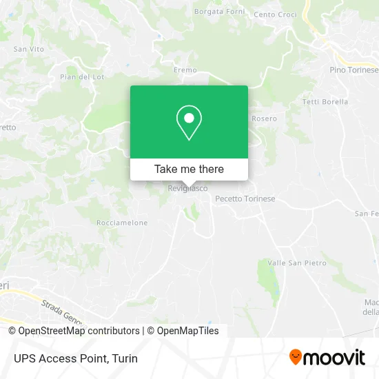 UPS Access Point map