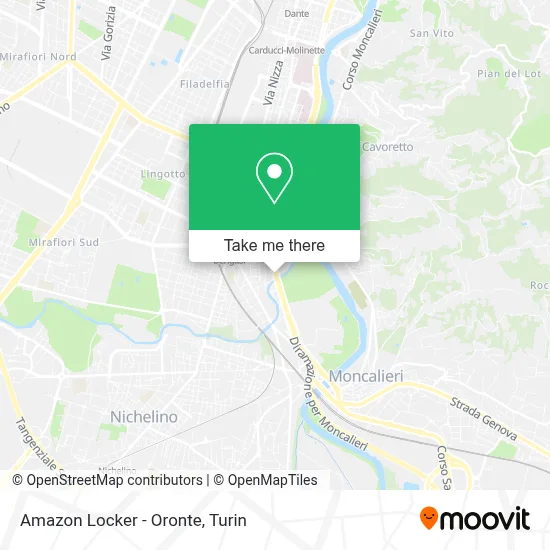 Amazon Locker - Oronte map