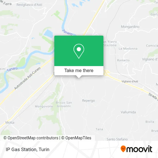 IP Gas Station map