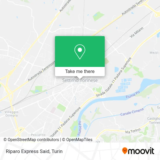 Riparo Express Said map