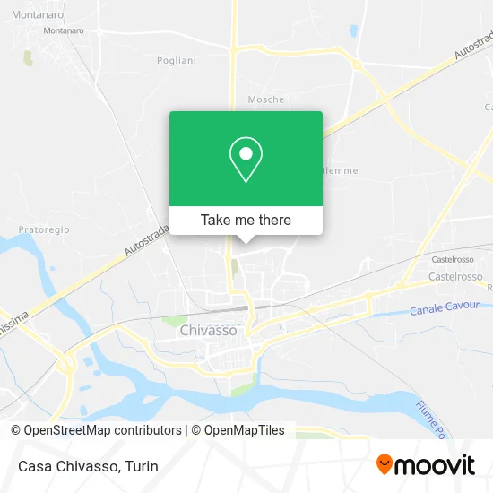 Casa Chivasso map