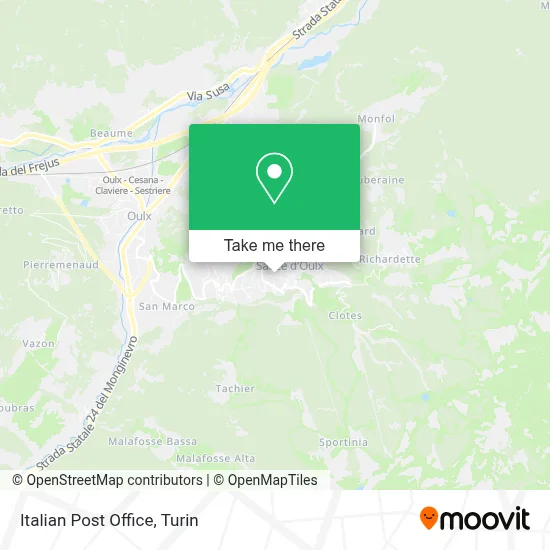 Italian Post Office map