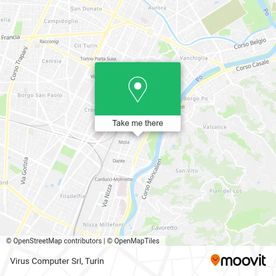 Virus Computer Srl map