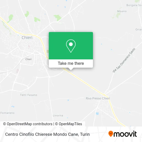Centro Cinofilo Chierese Mondo Cane map