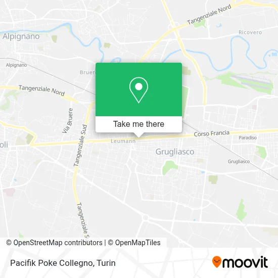 Pacifik Poke Collegno map