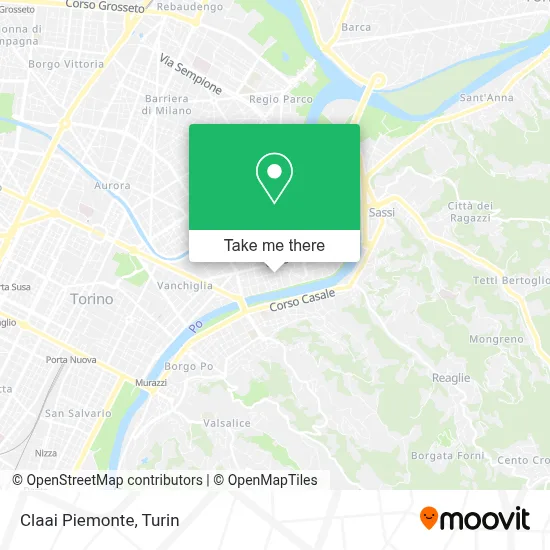 Claai Piemonte map