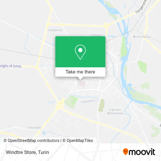 Windtre Store map