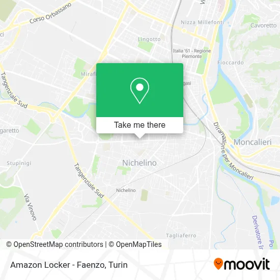 Amazon Locker - Faenzo map