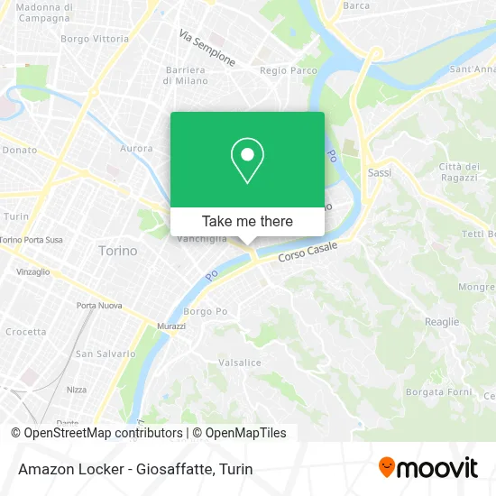 Amazon Locker - Giosaffatte map