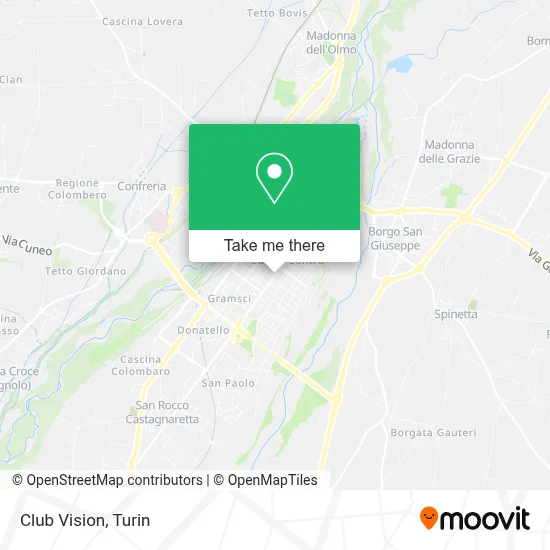 Club Vision map