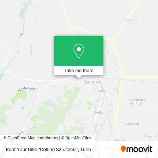 Rent Your Bike "Colline Saluzzesi" map
