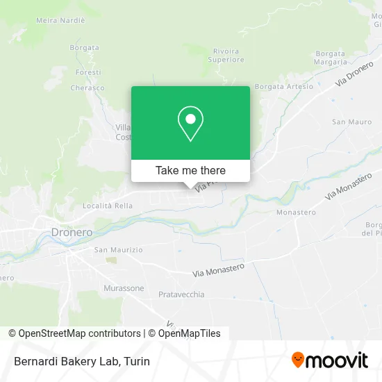 Bernardi Bakery Lab map