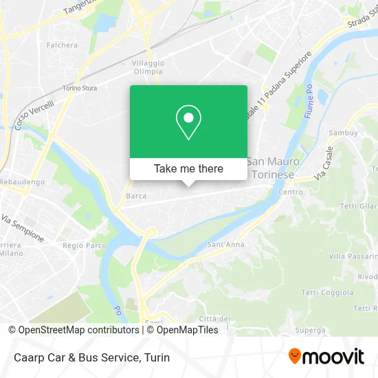 Caarp Car & Bus Service map