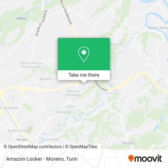 Amazon Locker - Moreno map