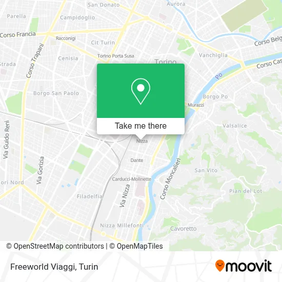 Freeworld Viaggi map