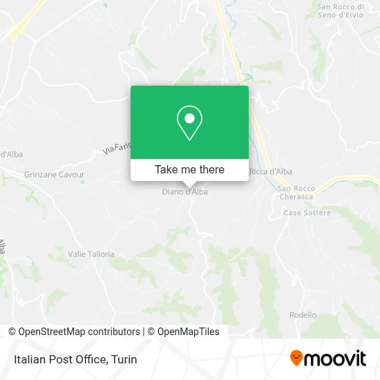 Italian Post Office map