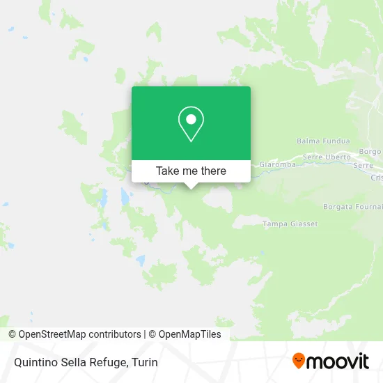 Quintino Sella Refuge map