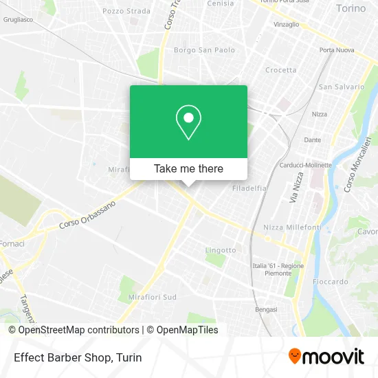 Effect Barber Shop map