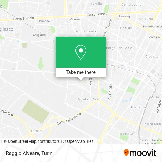 Raggio Alveare map