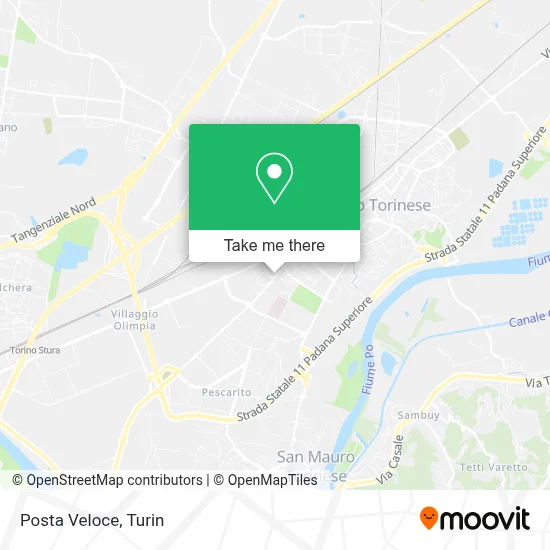 Posta Veloce map