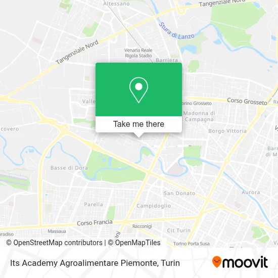 Its Academy Agroalimentare Piemonte map