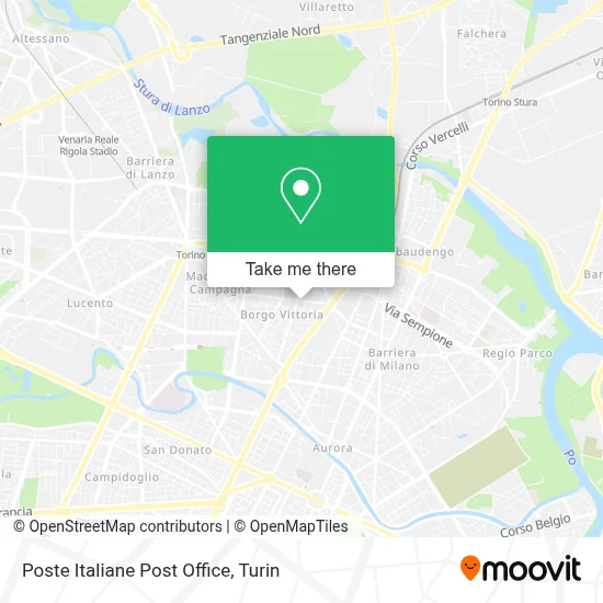 Poste Italiane Post Office map