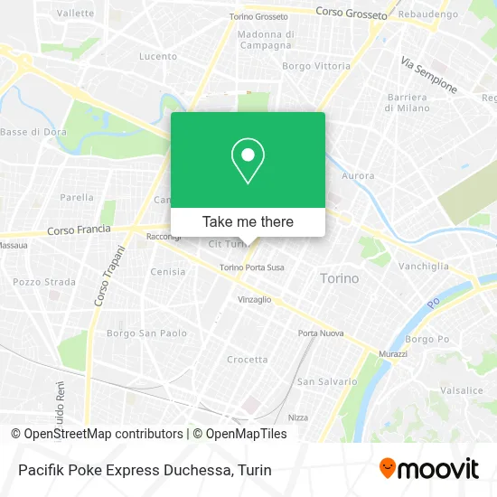 Pacifik Poke Express Duchessa map