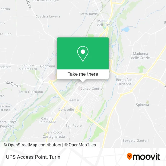 UPS Access Point map