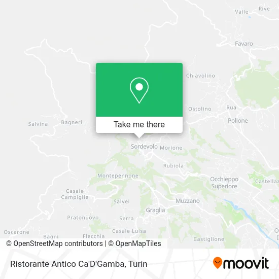 Ristorante Antico Ca'D'Gamba map