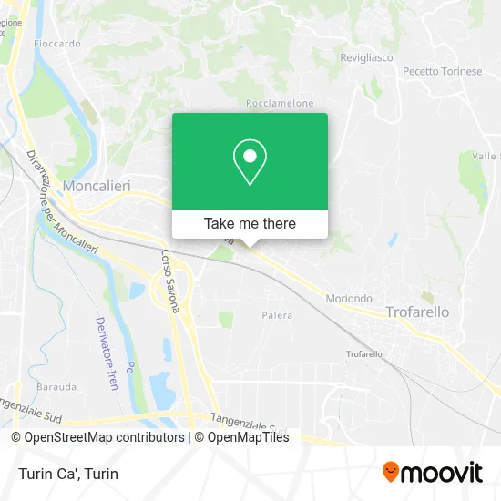 Turin Ca' map