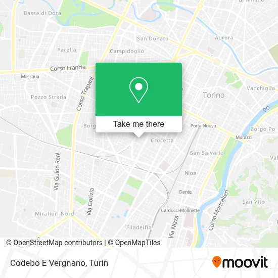 Codebo E Vergnano map