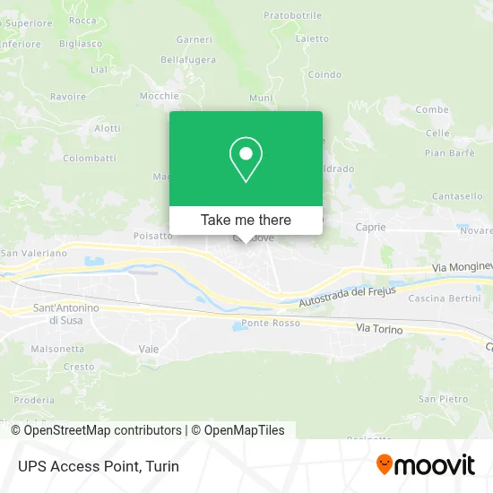 UPS Access Point map