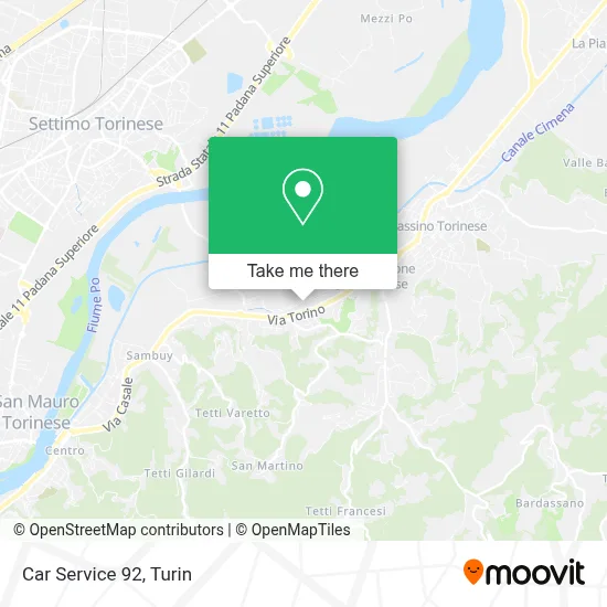 Car Service 92 map