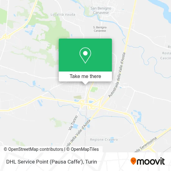 DHL Service Point (Pausa Caffe') map