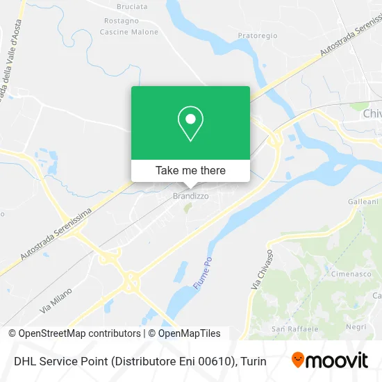 DHL Service Point (Distributore Eni 00610) map
