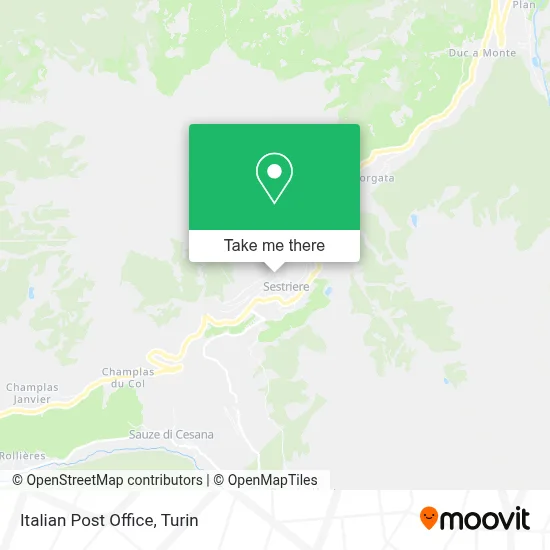 Italian Post Office map