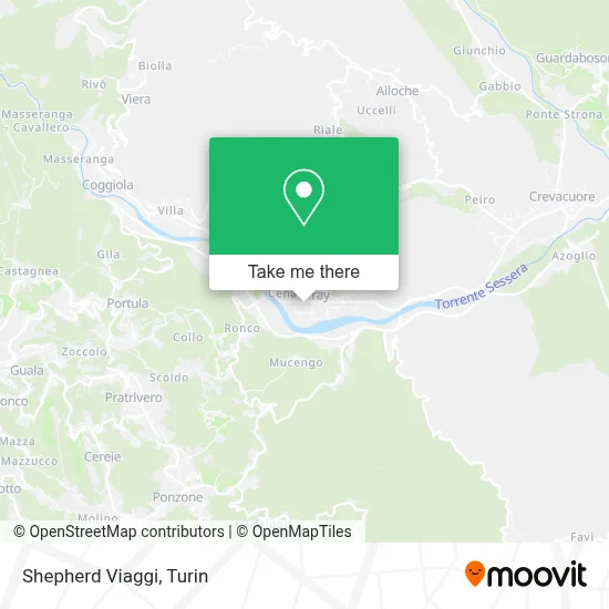 Shepherd Viaggi map