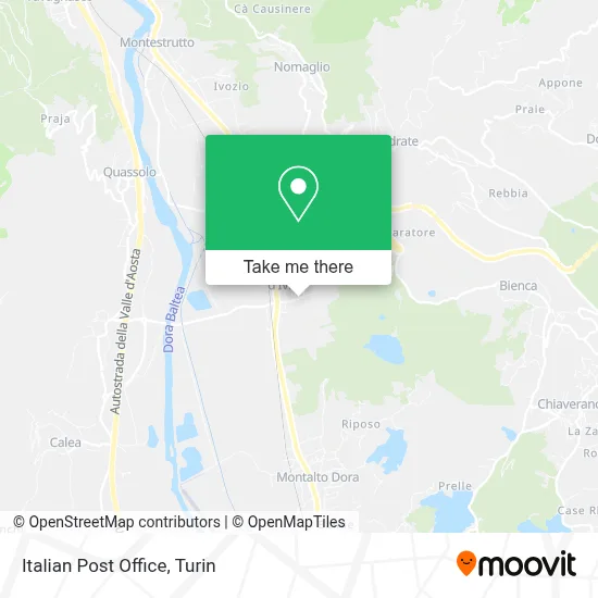Italian Post Office map