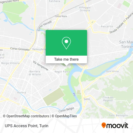 UPS Access Point map