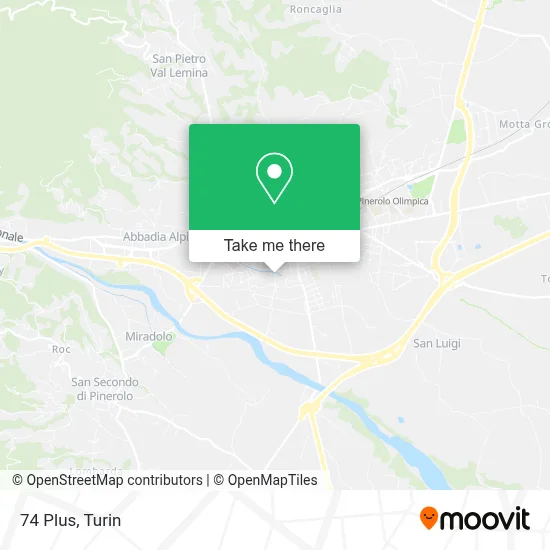 74 Plus map
