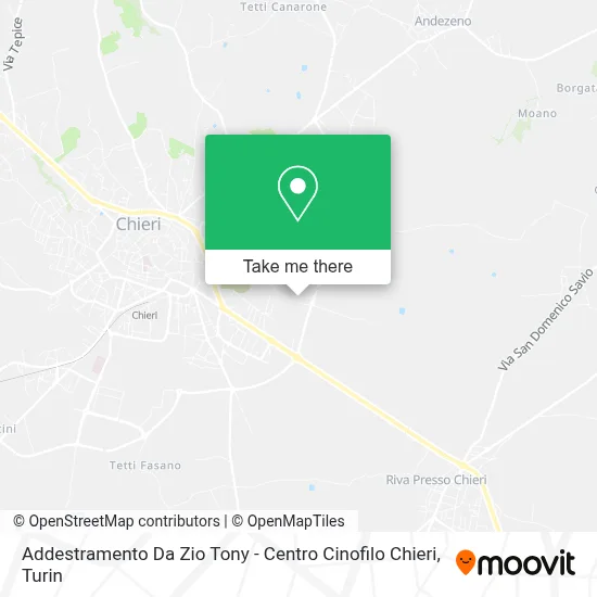 Addestramento Da Zio Tony - Centro Cinofilo Chieri map