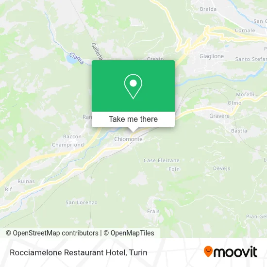 Rocciamelone Restaurant Hotel map