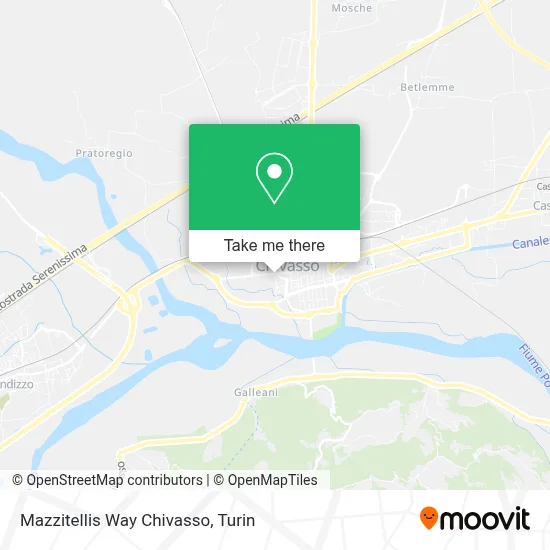Mazzitellis Way Chivasso map