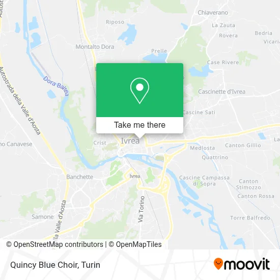 Quincy Blue Choir map